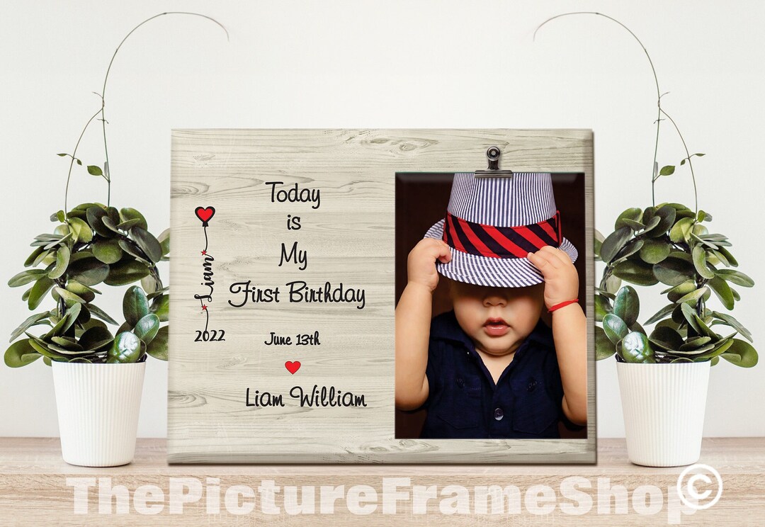 First Birthday First Birthday Frame First Birthday Boy 1st - Etsy