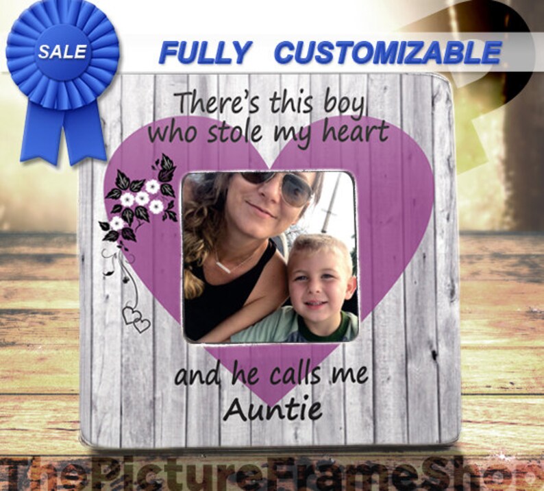 Best Aunt Gift Nephew Frame Theres This Boy He Calls Me Auntie Picture For And