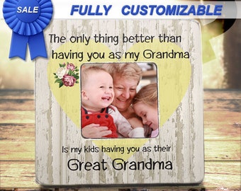 Great Grandma Pregnancy Announcement, Great Grandmother Gift, Great Grandma Grandmother Mothers Day Gift, Gift from Granddaughter Grandson