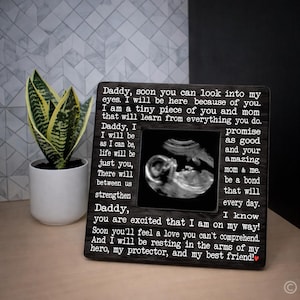 Ultrasound Photo Frame, First Father's Day Gift, New Dad Gift