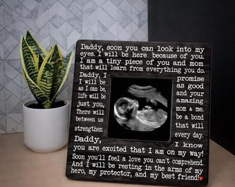 Ultrasound Photo Frame, First Father's Day Gift, New Dad Gift