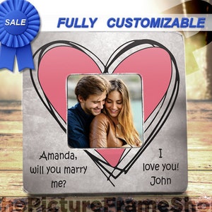 Wedding Proposal Ideas marry me pop the question Unique Personalized proposal frame will you marry me unusual proposal lets get married