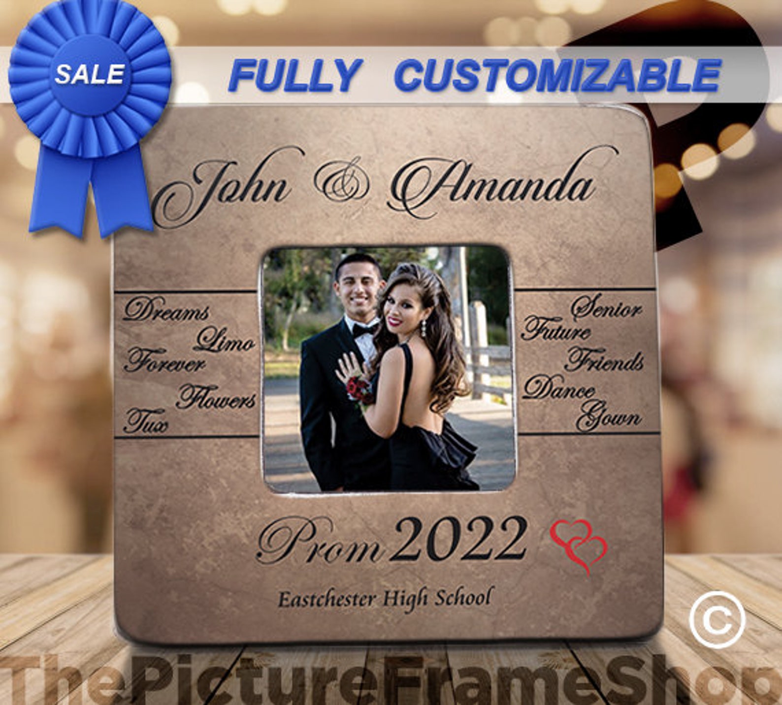 PROM GIFT Prom Picture Frame Prom Photo Frame Prom Keepsake Etsy
