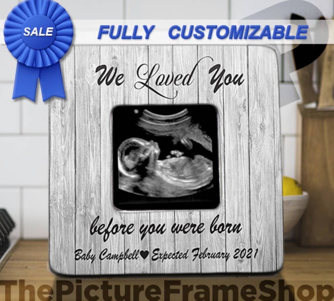 Ultrasound Frame Sonogram Frame Pregnancy Gift Announcement Etsy