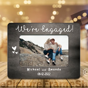 Engagement Gifts, Engagement Gifts For Couple, Newly Engaged, Engagement Frames, Personalized Engagement Gift, Engagement Picture Frame