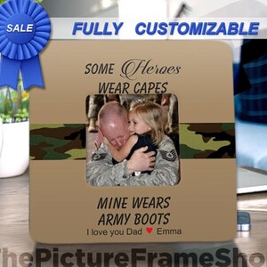 Military Gifts Army Boots Army Dad Daddy Combat Boots Military Army Girl Friend Wife Deployment Gift Army Mom Gifts Some Heroes Wear Capes
