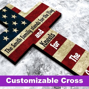 US Flag Cross, Stand For The Flag Kneel For The Cross,Patriotic Cross,Blue Line Cross Red Line Cross,Green Line Cross,Patriotic Wooden Cross