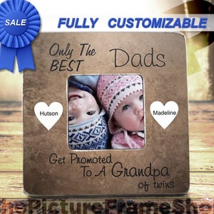 Grandpa Of Twins Pregnancy Only The Best Dads Get Promoted To Grandpa Twin Reveal Grandparents Pregnancy Reveal Fathers Day Gift for Grandpa