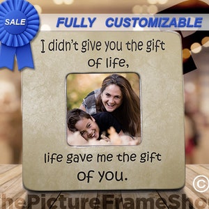 Bonus Son Wedding Gift Frame, Step Mom Adoption Gift
