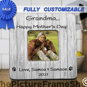 Mothers Day Gift From Dog Grandma Picture Frame, Granddog Picture Frame, FUR GRANDMA,Dog Frandma, Fur Grandpa,Fur Nana, GrandPaw,Dog Grandpa