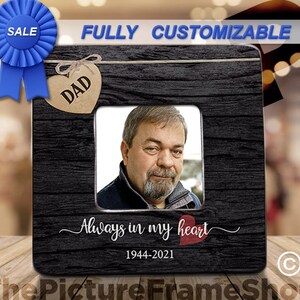 Dad Memorial Gift, Dad Memorial Frame, Loss of Father Gift, Dad Loss, Dad Loss Gift, Dad Loss Frame, Dad Loss Gift Idea, Sympathy Frame,