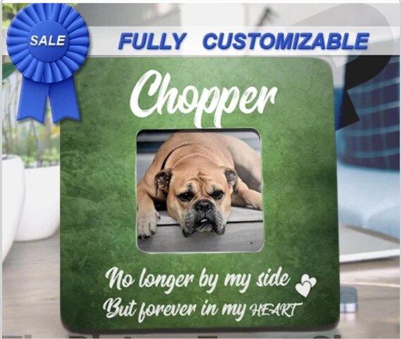 Customizable Pet Memorial Frame, Dog or Cat Loss Gift