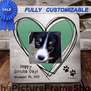 Happy Gotcha Day Gotcha Day Dog, Gotcha Day Pet, Gotcha Day Adoption Frame, Pet Adoption Frame, Pet Adoption Gift, Adopted Pet, New Adoption