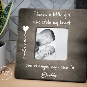 New Daddy Picture Frame Gift,Daddy Gift, Best Daddy,Dad and Baby Girl,New Dad Gift,Daddy Daughter Picture Frame,Fathers Day, 1st Fathers Day