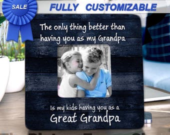 Personalized Gift For Dad Grandpa Great Grandpa Gift The Only Thing Better Frame Great Grandparents Great Grandpa Grandma Christmas Gift