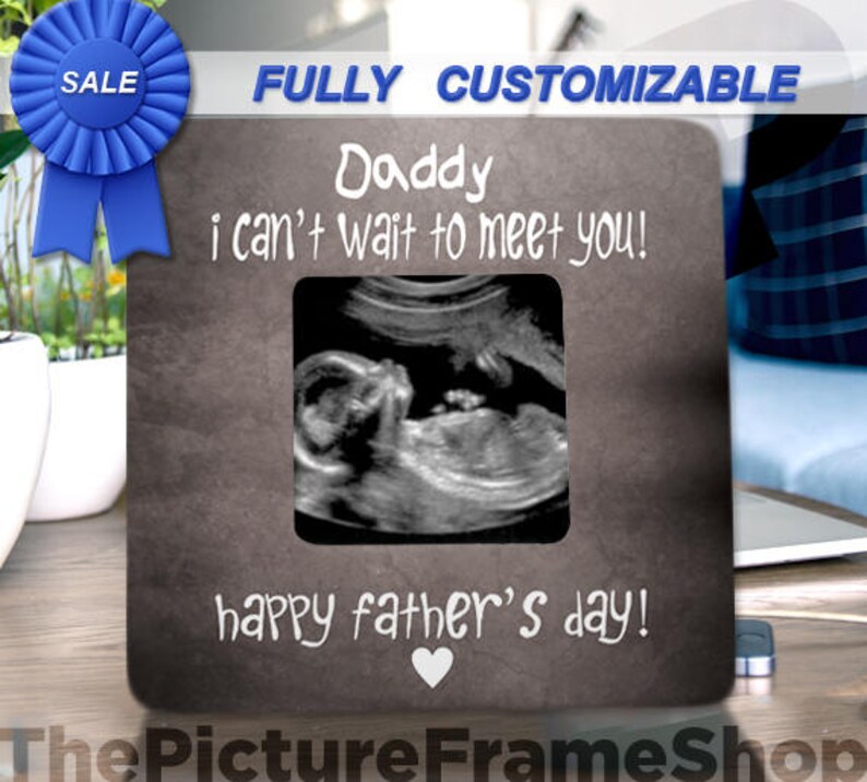 Daddy Reveal Ultrasound Frame To Be Pregnancy Image 0