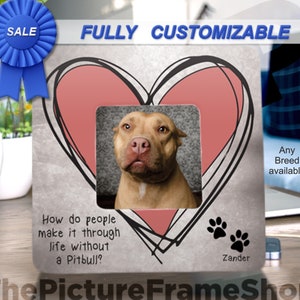 Pit Bull Mom,Pit Bull Gifts,Pit Bull Decor Pit Bull Dad, Pit Bull Gifts,Pit Bull Mama,Pit Bill Sign,LOVE A BULL, can be changed to any breed image 1