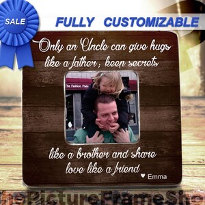 Only An Uncle Can Give Hugs Like A Father Uncle Frame Uncle New Uncle Gift Christmas Gift For Uncle Christmas Gift