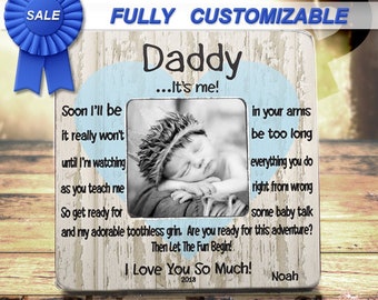 New Dad New Daddy Gift For New Dad Fathers Day From Baby First Fathers Day From Bump First Time Dad Pregnant Dad Gift Daddy Picture Frame