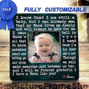Nana Mothers Day, Nana Gift, Nana Christmas Gift, Nana Frame,Nana First Christmas,Nana Gift Ideas,Grandparents Day Gift,Nana Picture Frame