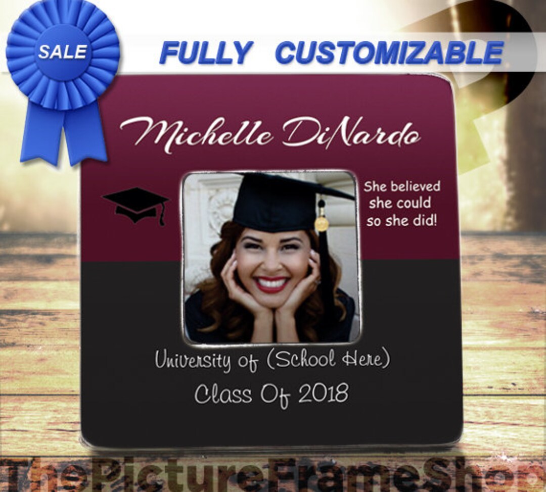 Graduation Frame She Believed She Could so She Did - Etsy