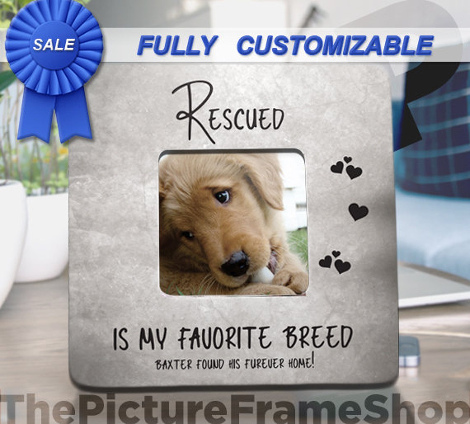 Dog Rescuedog Rescue Giftsrescue Framecat Rescuerescue Etsy