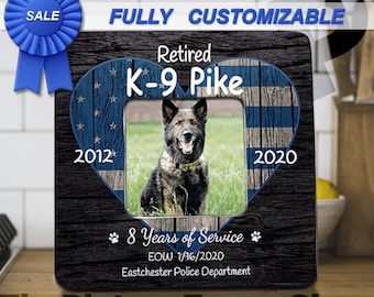 K9 Officer Gift, Retired K9 Officer, Fire Rescue, Border Patrol, K9 Retirement Gift, Retiring K9 Gift, K9 Handler, Retired Police Dog Gift