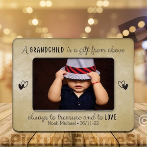 New Grandparent Gift Grandparent Picture Frame Grandparents Gifts Personalized Grandparents When A Child is Born So are Grandparents Gift image 2