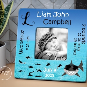 Shark Nursery, Personalized Shark Baby Gift, Shark Nursery Decor, Shark Baby Boy, Personalized Shark Birthday Gift, , Shark Baby Decor