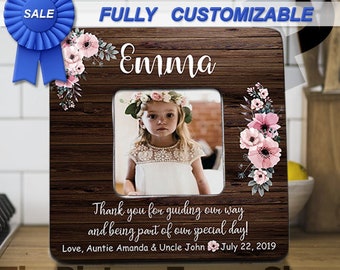 Personalized Flower Girl Picture Frame Flower Girl Keepsake Wedding Gift For Niece Personalized Picture Frame Flower Girl Gift For Wedding