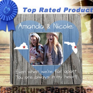 Going Away Gift Long Distance Friend Frame For Best Friend Gift Long Distance Friend Moving Away Picture Frame Long Distance Friend Birthday