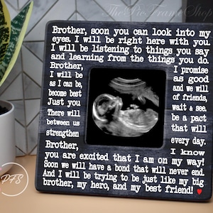Big Brother Gift, Promoted To Big Brother,Big Brother Announcement, Big Brother Gift From Baby, Finally Going To Be A Big Brother ultrasound