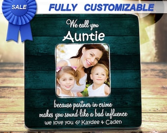 SALE Aunt Custom Gift, Gift For Aunt, Aunt Frame,Aunt and Niece Picture Frame,Aunt and NephewPicture Frame,Personalized Gift For Aunt Auntie