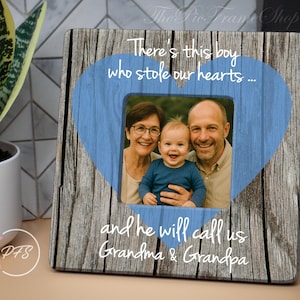 Personalized Grandparent Picture Frame, First Grandchild Gift