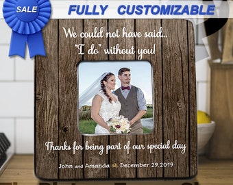 Wedding Party Gift for Pastor Best Man Gift Wedding Gift For Brother Sister Bridal Party Gift Custom Frame Brother Wedding Thank You Gift