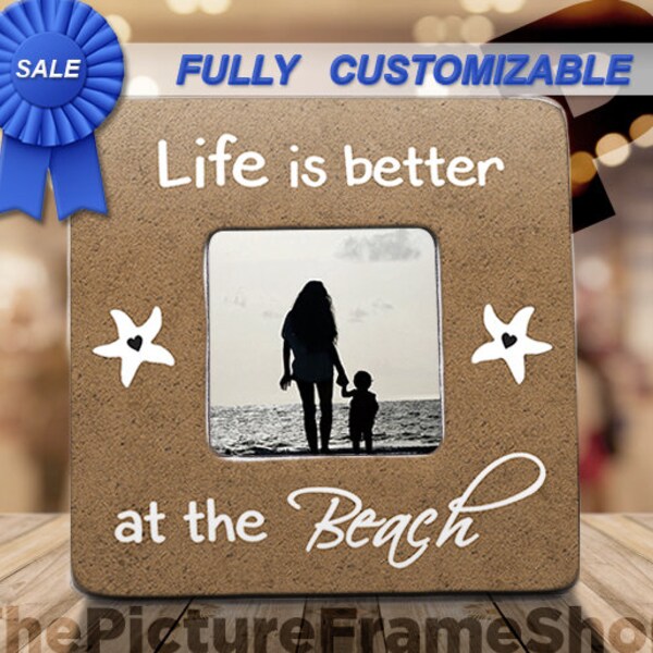 Beach Picture Frame Etsy