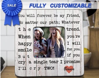 Best Friend Frames, Unique Friendship Gifts, Unique Friend Gifts, Personalized Picture Frame, Bestfriend Gift, Best Friend Gift, Soul Sister