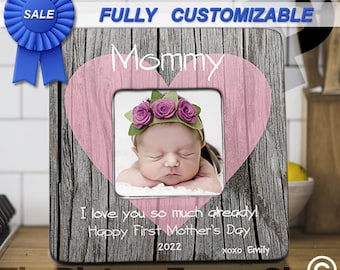 First Mothers Day Gift 1st First Mothers Day Personalized Picture Frame Pregnancy Gift Baby Shower Gift, Mothers Day Gift New Mom Gift