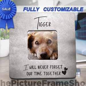 Dog Memorial, Cat Memorial Gift, Loss of Pet, Pet Loss Gift, Pet Remembrance Gift, Dog Loss, Pet Memorial, Custom Dog Frame,Custom Pet Frame