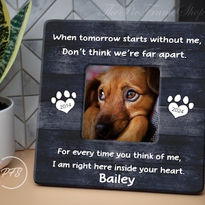 Pet loss Gifts Pet Loss Frame Pet Memorial Frame Cat loss Cat memorial Pet Sympathy Gift Dog Loss Frame Pet Bereavement Custom Picture Frame