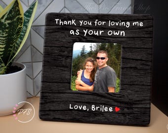 Personalized Step Dad Picture Frame, Fathers Day Gift
