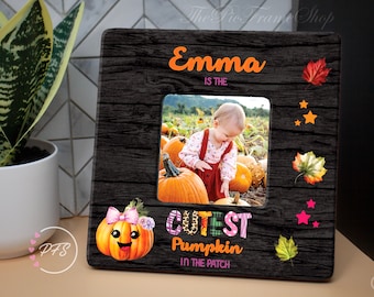 First Pumpkin Patch Picture Frame, Fall Grandma Gift