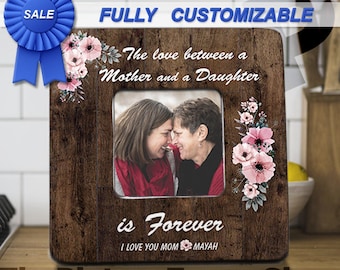 Custom Mother Daughter Picture Frame, Long Distance Gift