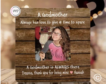 Personalized Godparent Frame, Gift for Godmother Godfather