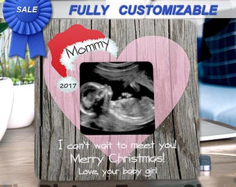 First Christmas As Mommy and Daddy Custom Frame Pregnancy Christmas Gift Frame Pregnant Christmas Baby Bump Christmas Gift For New Mom To Be