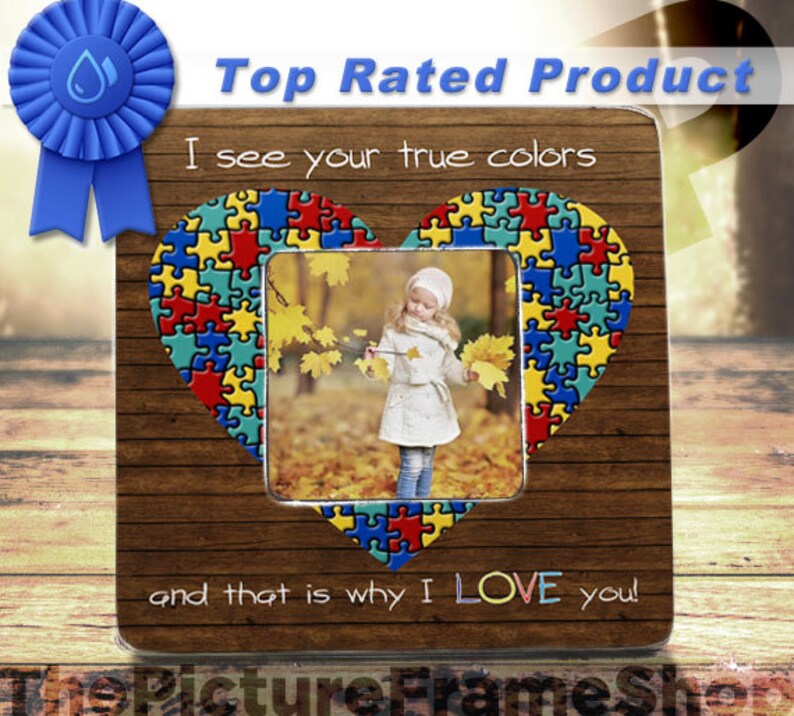 Autism Awareness Puzzle Heart Frame Speaks Piece Gifts Asperger Syndrome Picture