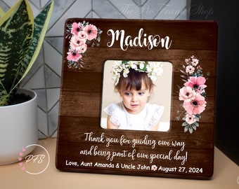 Personalized Flower Girl Picture Frame, Wedding Keepsake Gift