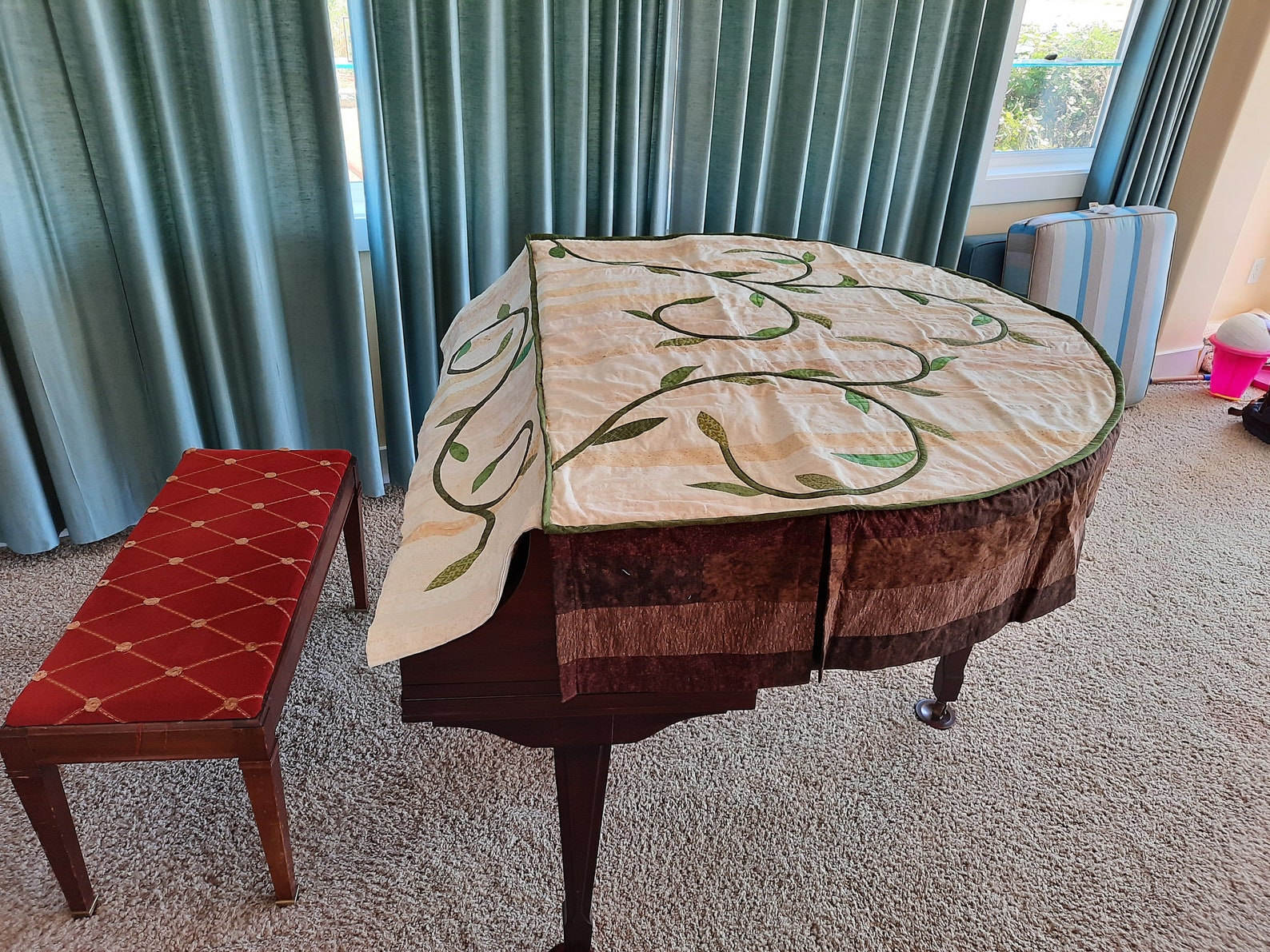 Quilted Baby Grand Piano Cover Etsy