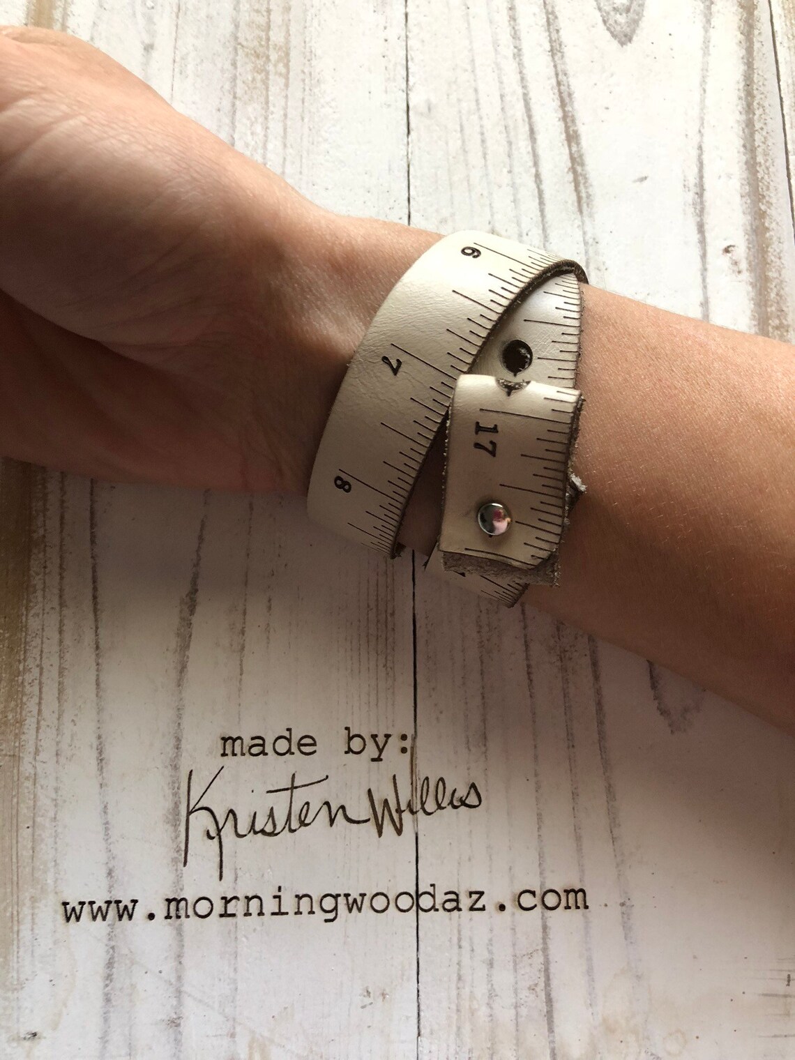 18 leather ruler bracelet Etsy