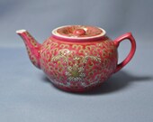 Fine and rare old Chinese famille rose red teapot with quot Jingdezhen -11 quot mark. DSC_00865